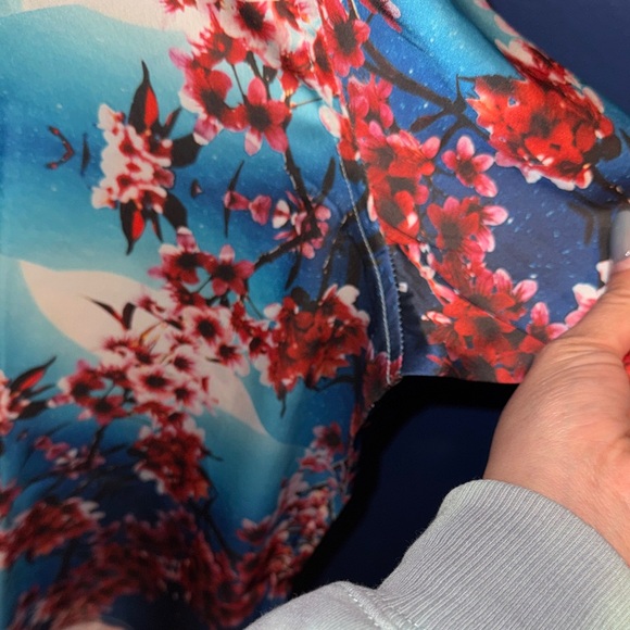 ASOS- NWOT Floral Button Down Shirt Size Large - Picture 7 of 13